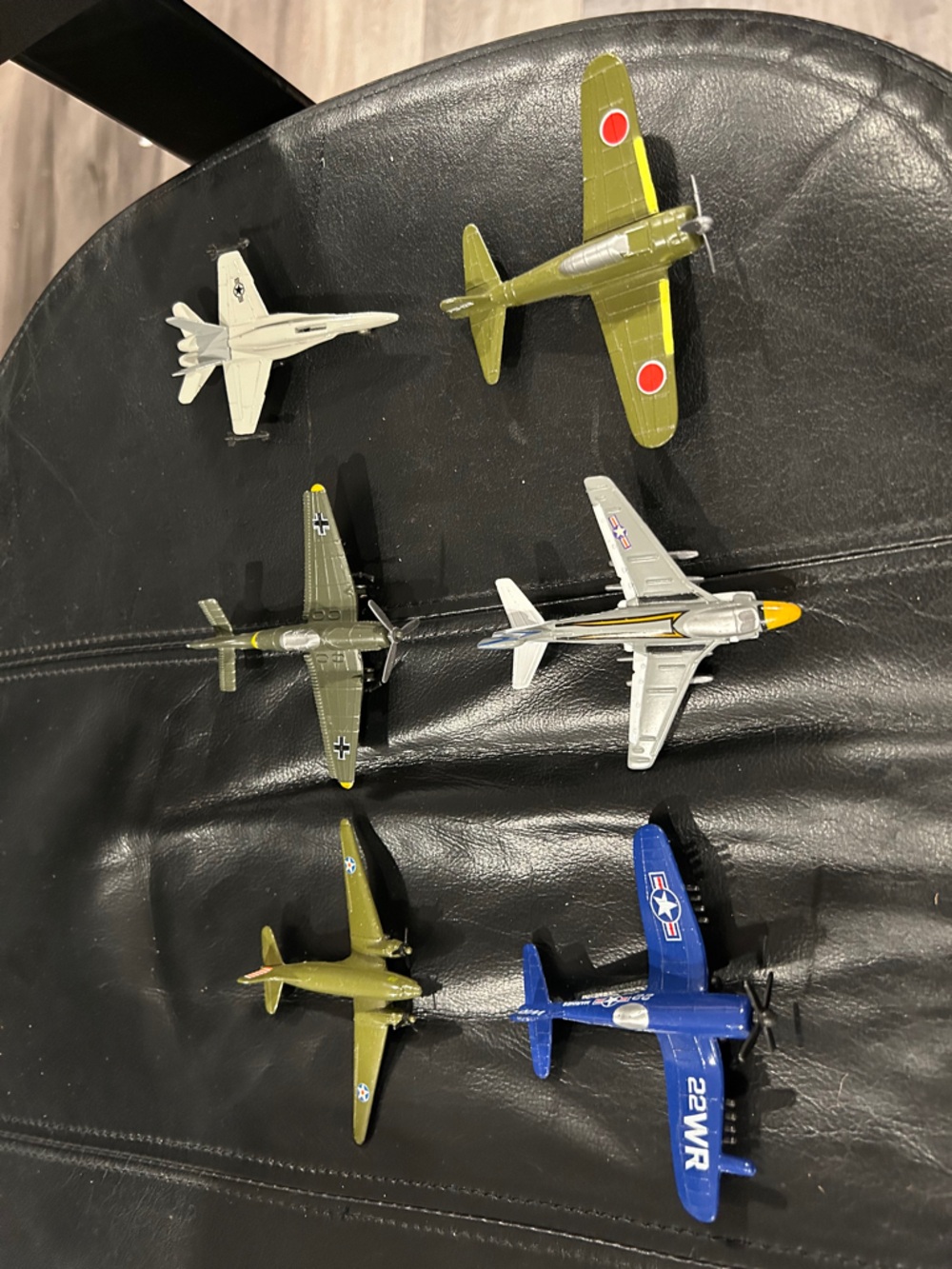 Assorted Kids Toy Airplane Set - Multicolor Military Style Planes